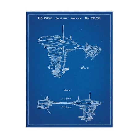 Cole Borders 'Space Ship 11' Canvas Art,24x32